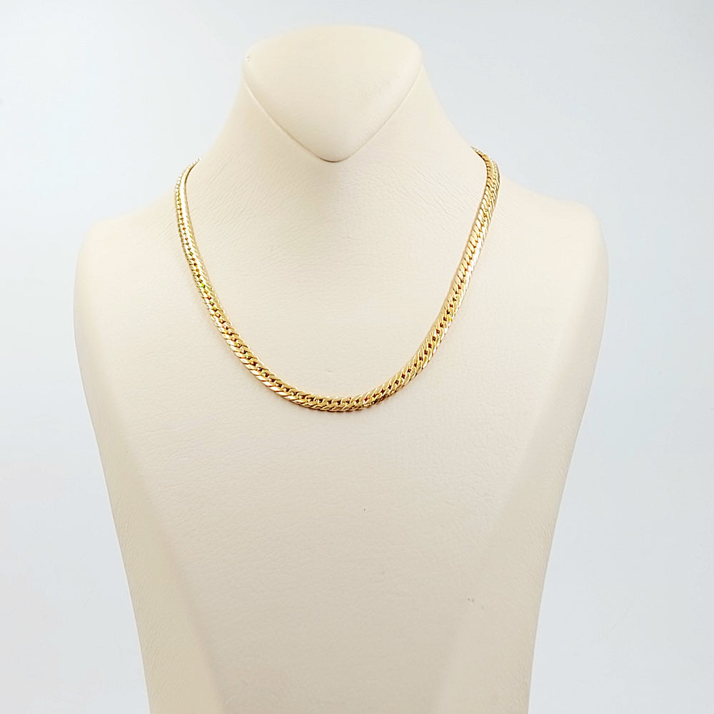 21K عقد مبسط-مجوهرات الشيخ سعيد-Saeed Jewelry 