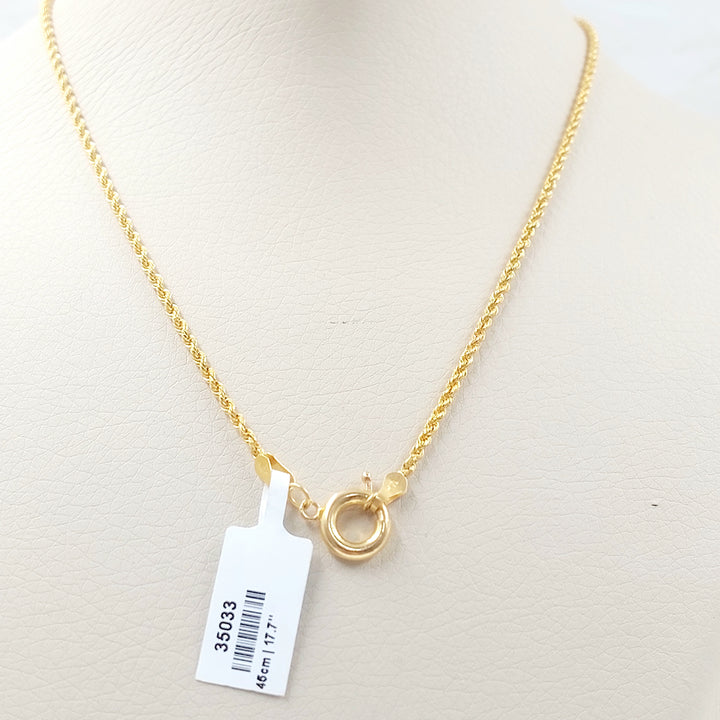 21K عقد قلب-مجوهرات الشيخ سعيد-Saeed Jewelry 