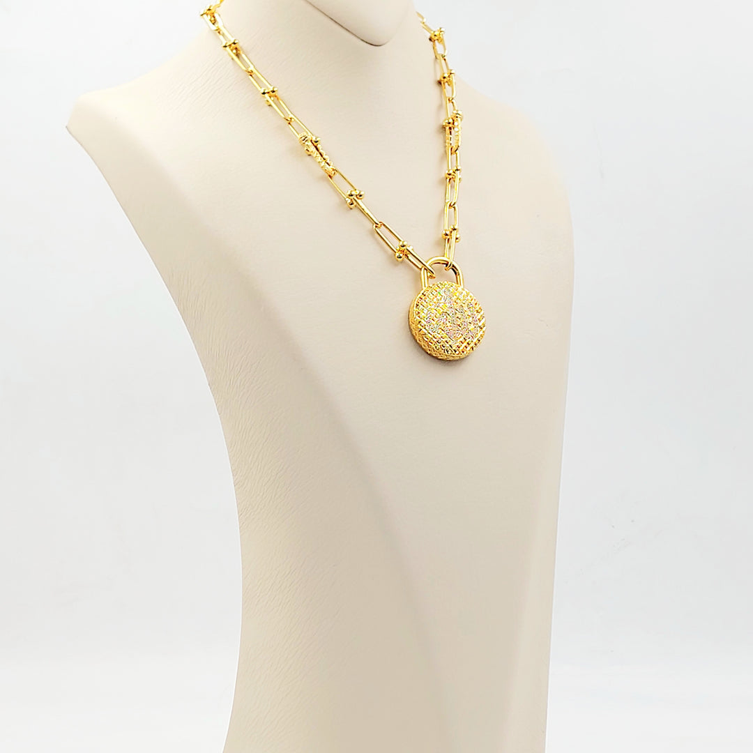 21K عقد بيبر كليب اسلامي-مجوهرات الشيخ سعيد-Saeed Jewelry 