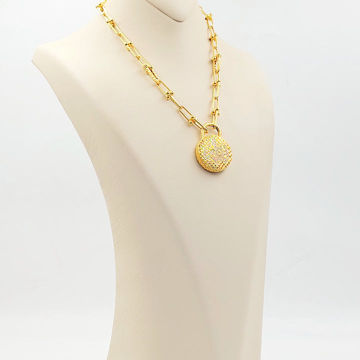 21K عقد بيبر كليب اسلامي-مجوهرات الشيخ سعيد-Saeed Jewelry 