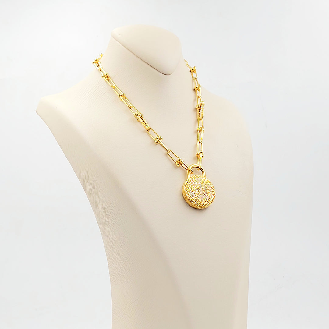 21K عقد بيبر كليب اسلامي-مجوهرات الشيخ سعيد-Saeed Jewelry 