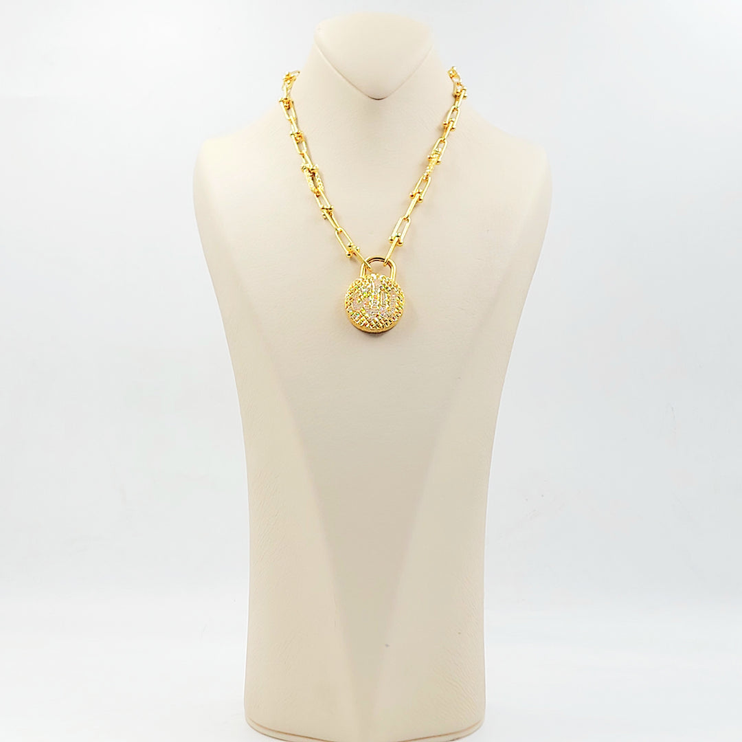 21K عقد بيبر كليب اسلامي-مجوهرات الشيخ سعيد-Saeed Jewelry 