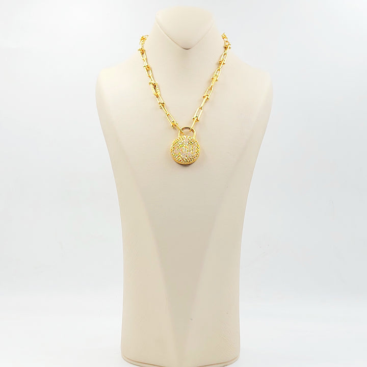 21K عقد بيبر كليب اسلامي-مجوهرات الشيخ سعيد-Saeed Jewelry 