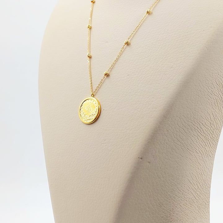 21K عقد رشادي ناعم-مجوهرات الشيخ سعيد-Saeed Jewelry 