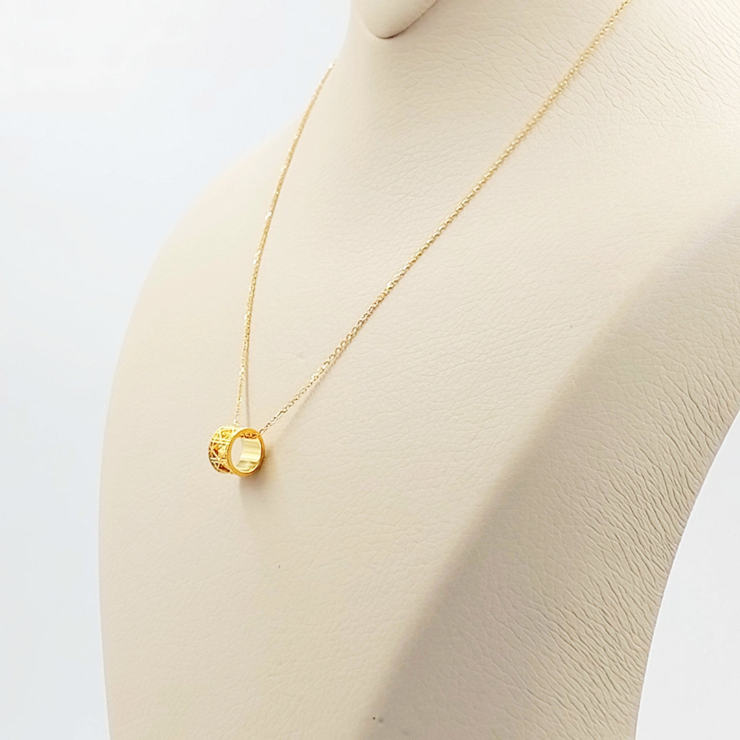 21K عقد اكسترا ناعم-مجوهرات الشيخ سعيد-Saeed Jewelry 