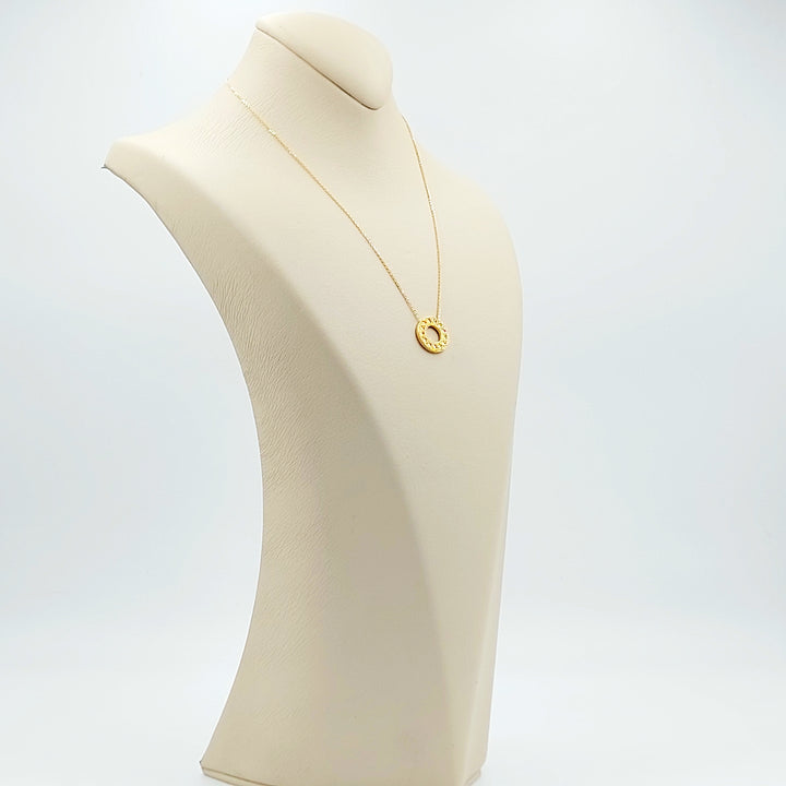 21K عقد اكسترا ناعم-مجوهرات الشيخ سعيد-Saeed Jewelry 