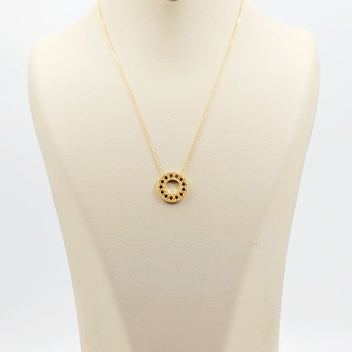 21K عقد اكسترا ناعم-مجوهرات الشيخ سعيد-Saeed Jewelry 