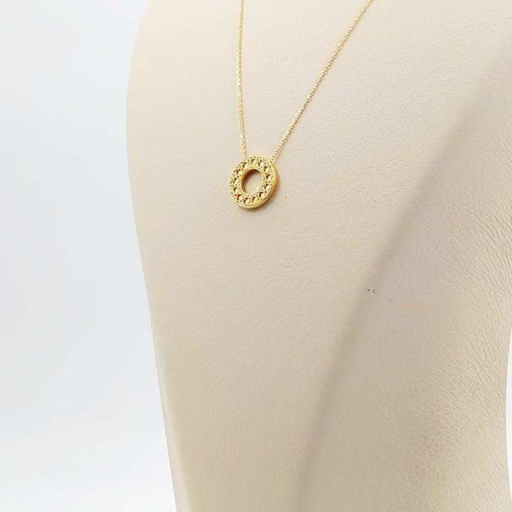 21K عقد اكسترا ناعم-مجوهرات الشيخ سعيد-Saeed Jewelry 