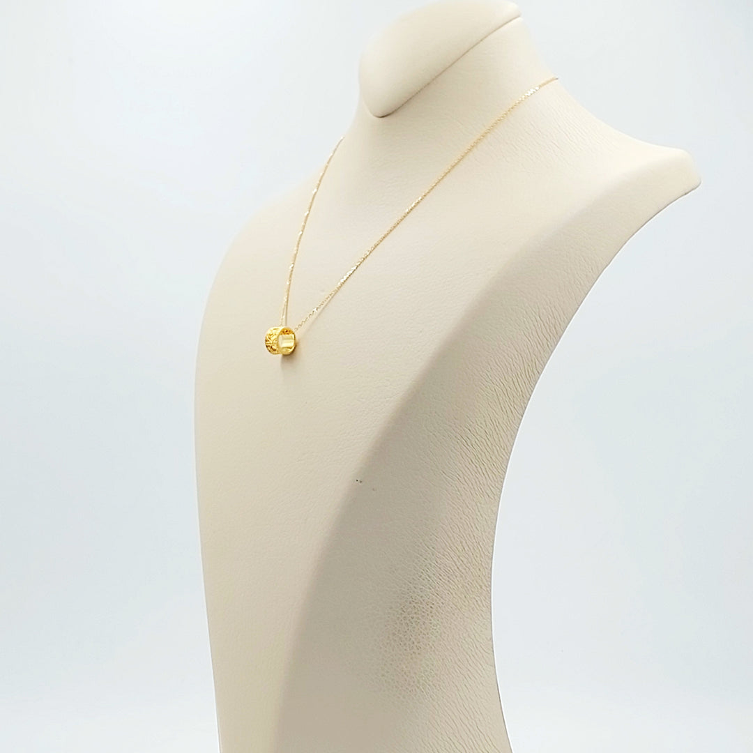 21K عقد اكسترا ناعم-مجوهرات الشيخ سعيد-Saeed Jewelry 
