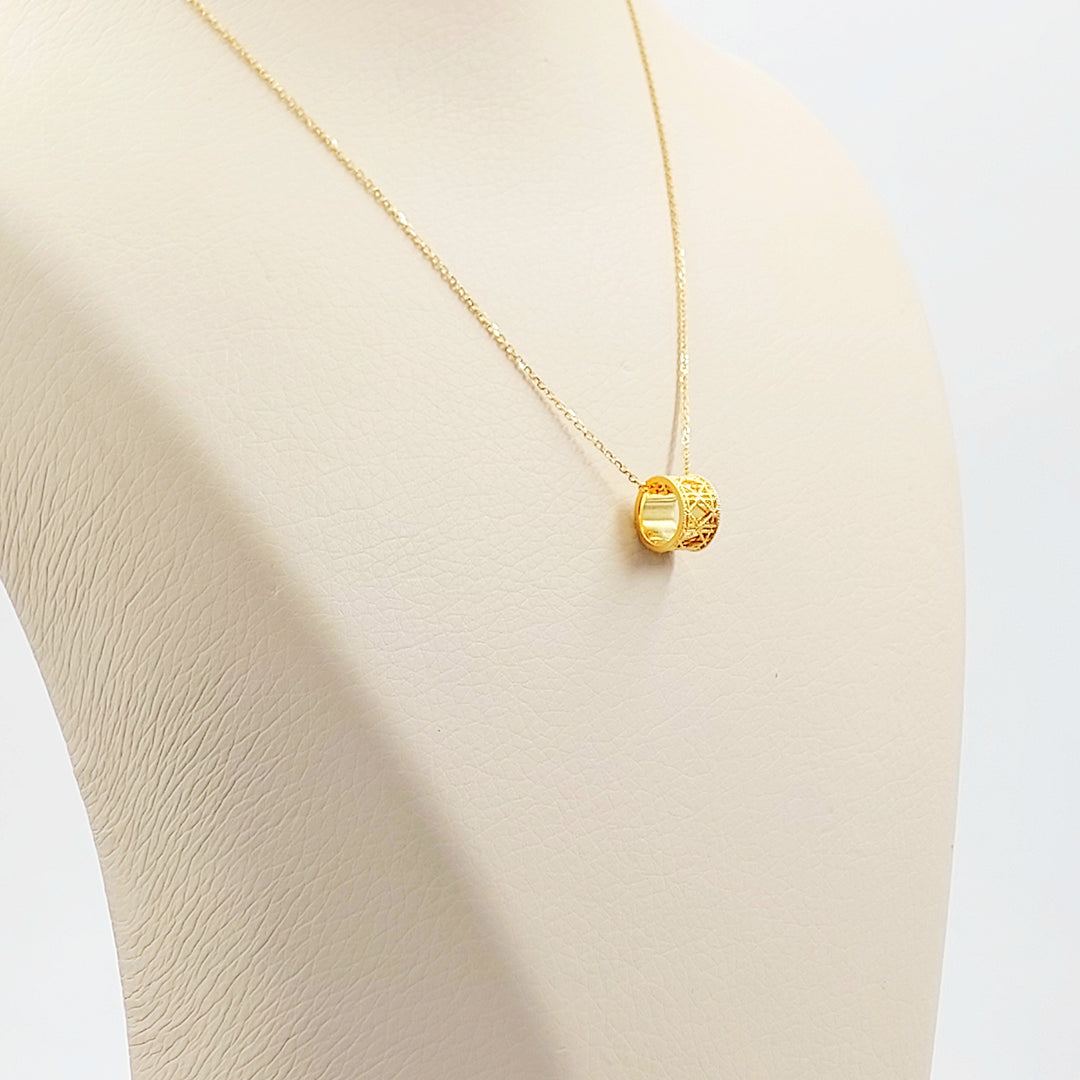 21K عقد اكسترا ناعم-مجوهرات الشيخ سعيد-Saeed Jewelry 