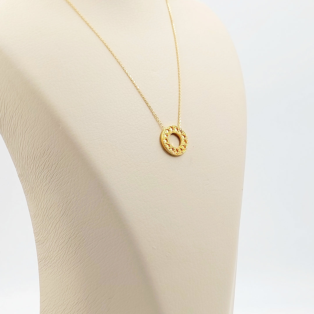 21K عقد اكسترا ناعم-مجوهرات الشيخ سعيد-Saeed Jewelry 