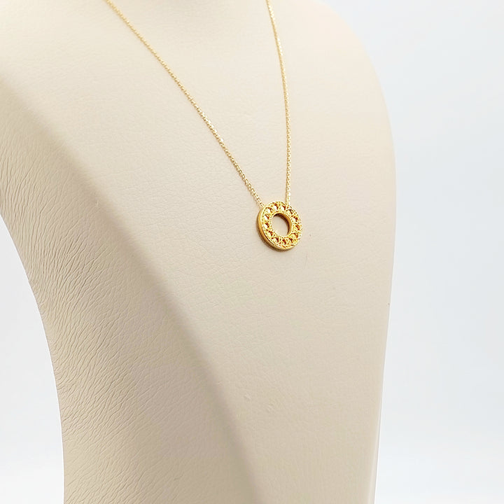 21K عقد اكسترا ناعم-مجوهرات الشيخ سعيد-Saeed Jewelry 