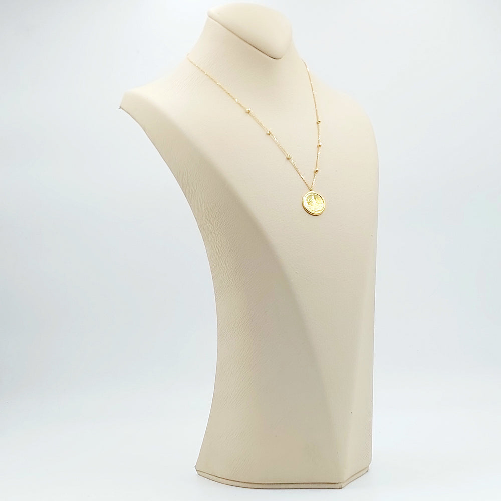 21K عقد رشادي ناعم-مجوهرات الشيخ سعيد-Saeed Jewelry 