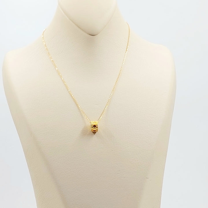 21K عقد اكسترا ناعم-مجوهرات الشيخ سعيد-Saeed Jewelry 