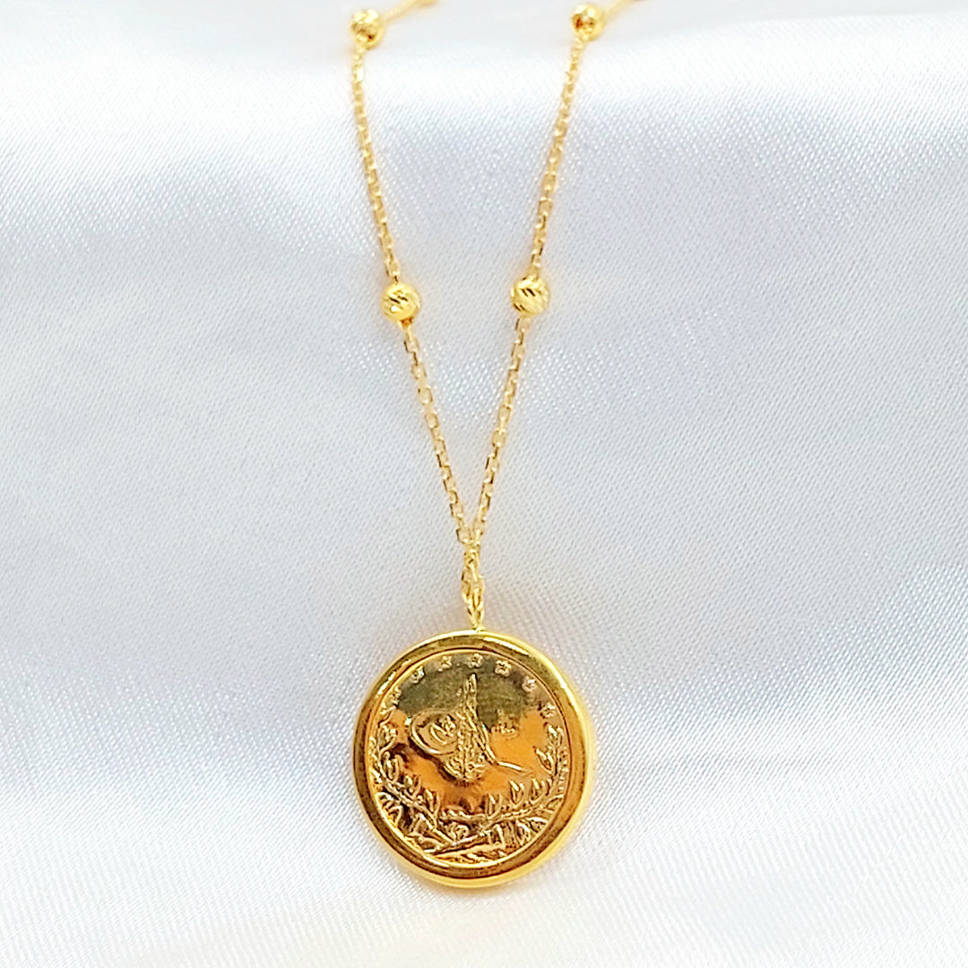21K عقد رشادي ناعم-مجوهرات الشيخ سعيد-Saeed Jewelry 