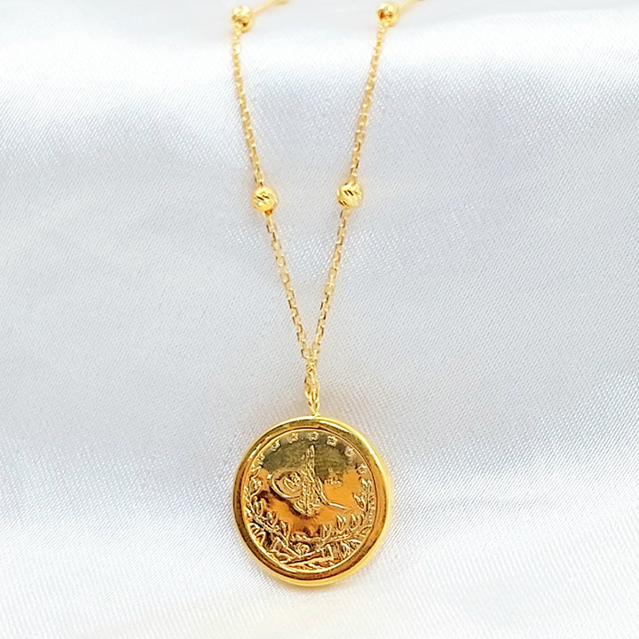 21K عقد رشادي ناعم-مجوهرات الشيخ سعيد-Saeed Jewelry 