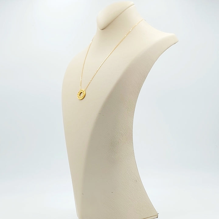 21K عقد اكسترا ناعم-مجوهرات الشيخ سعيد-Saeed Jewelry 