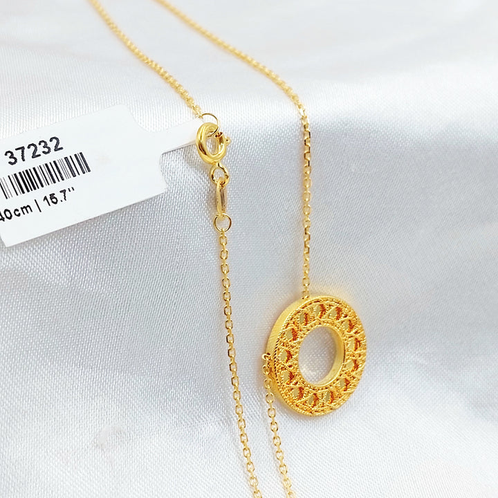21K عقد اكسترا ناعم-مجوهرات الشيخ سعيد-Saeed Jewelry 