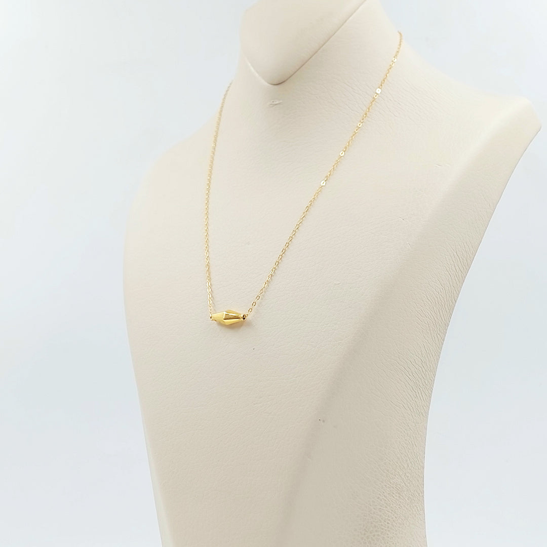 21K عقد زيتون ناعم-مجوهرات الشيخ سعيد-Saeed Jewelry 