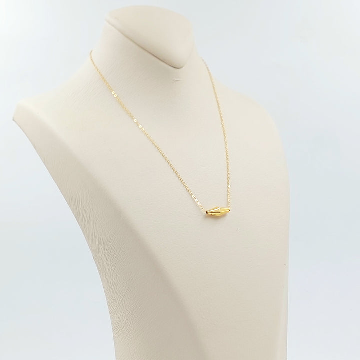 21K عقد زيتون ناعم-مجوهرات الشيخ سعيد-Saeed Jewelry 