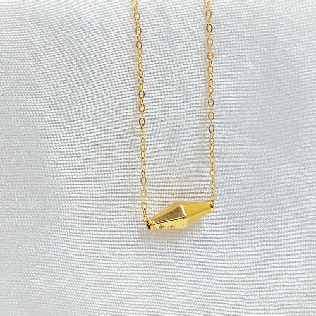 21K عقد زيتون ناعم-مجوهرات الشيخ سعيد-Saeed Jewelry 