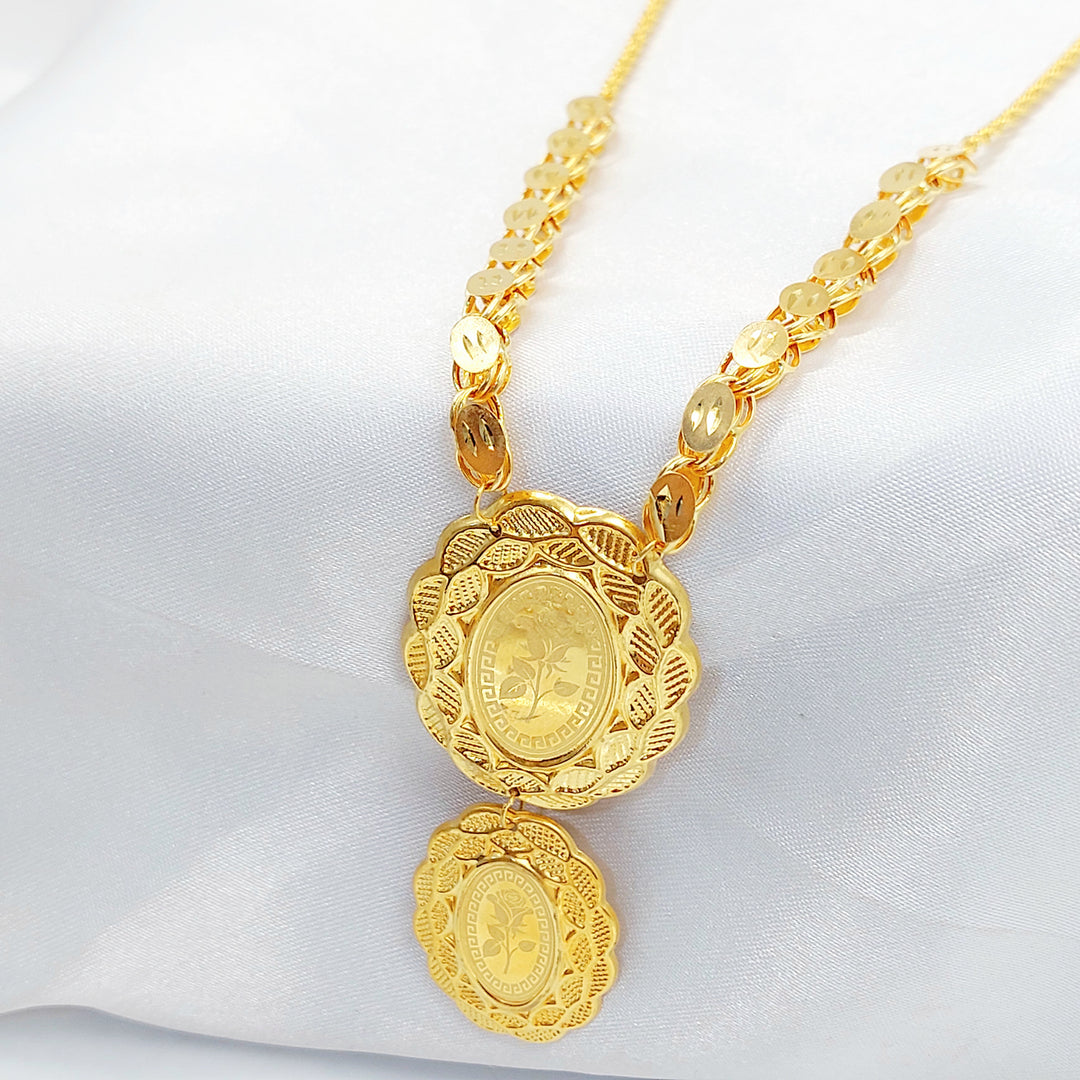 21K عقد اونصه-مجوهرات الشيخ سعيد-Saeed Jewelry 