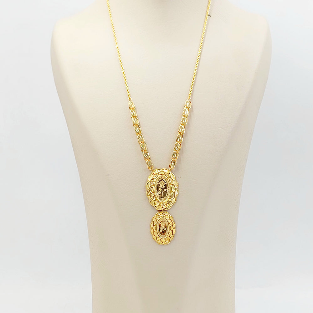 21K عقد اونصه-مجوهرات الشيخ سعيد-Saeed Jewelry 