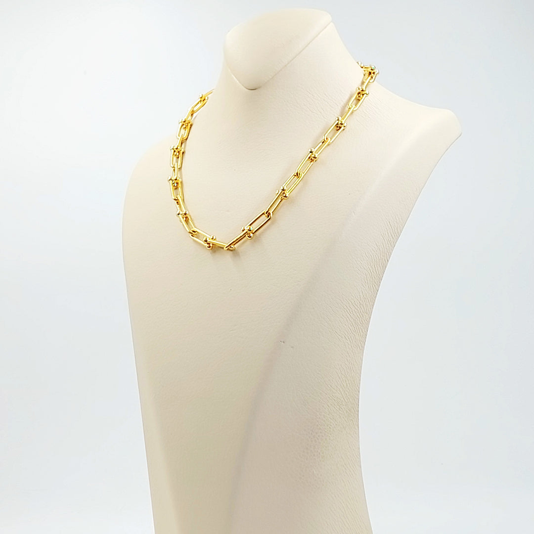 21K عقد بيبر كليب-مجوهرات الشيخ سعيد-Saeed Jewelry 