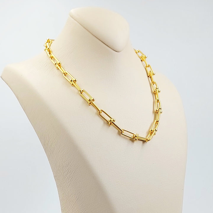 21K عقد بيبر كليب-مجوهرات الشيخ سعيد-Saeed Jewelry 
