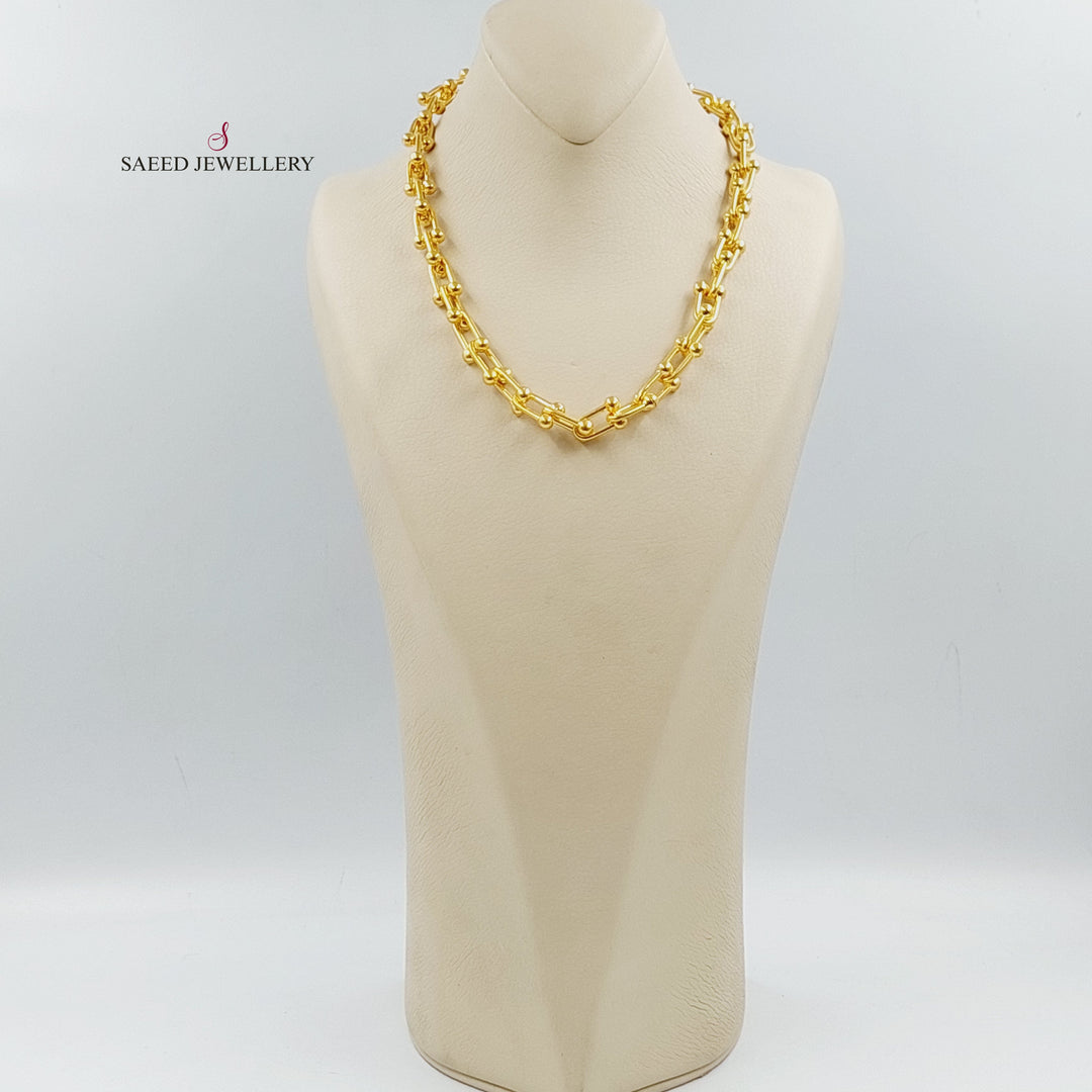 21K عقد بيبر كليب-مجوهرات الشيخ سعيد-Saeed Jewelry 