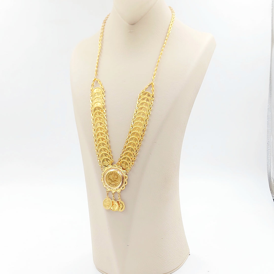 21K عقد رشادي قشرة-مجوهرات الشيخ سعيد-Saeed Jewelry 