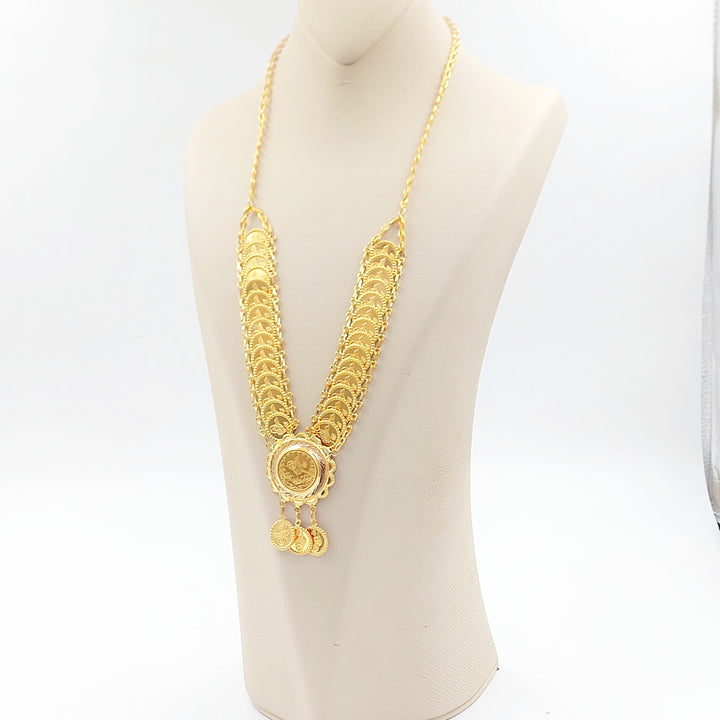 21K عقد رشادي قشرة-مجوهرات الشيخ سعيد-Saeed Jewelry 