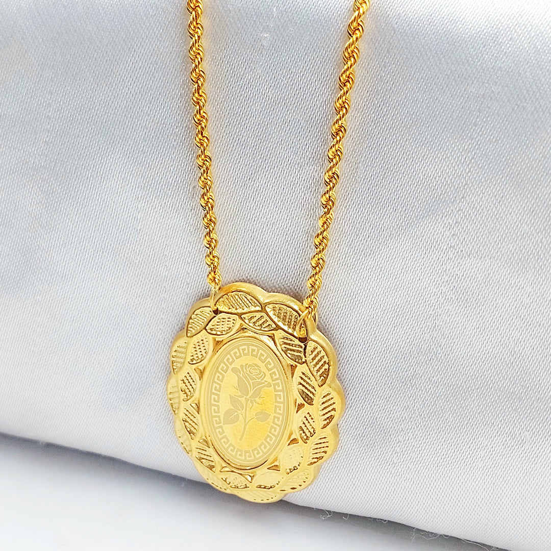 21K عقد اونصه قشرة-مجوهرات الشيخ سعيد-Saeed Jewelry 