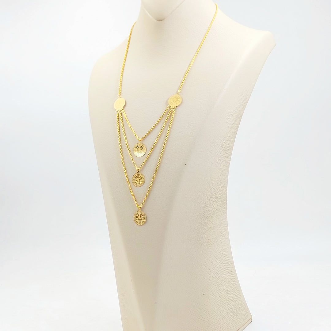 21K عقد رشادي قشرة-مجوهرات الشيخ سعيد-Saeed Jewelry 