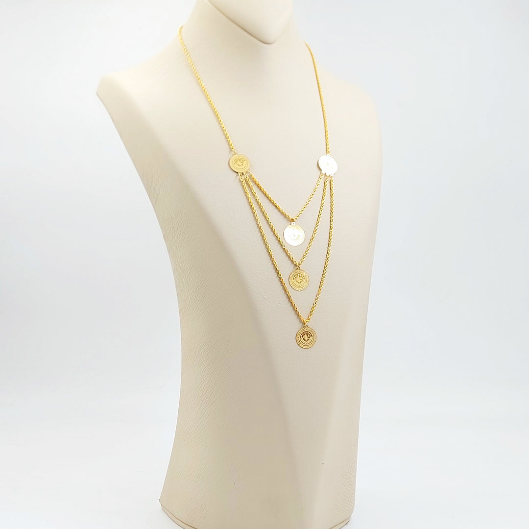 21K عقد رشادي قشرة-مجوهرات الشيخ سعيد-Saeed Jewelry 