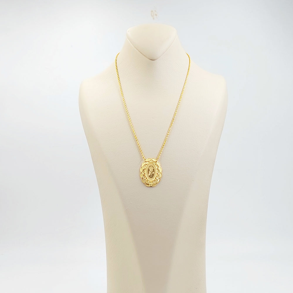 21K عقد اونصه قشرة-مجوهرات الشيخ سعيد-Saeed Jewelry 