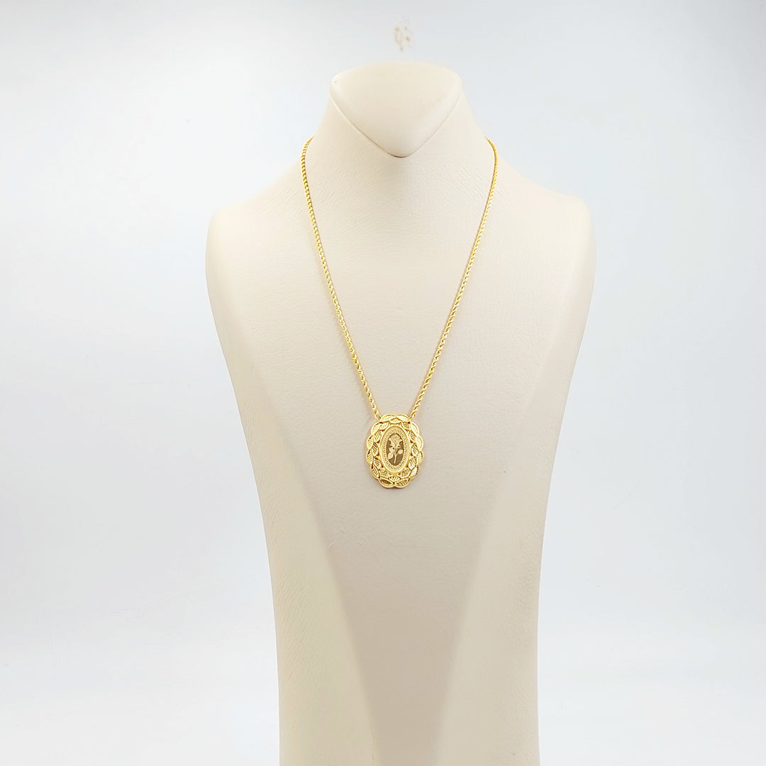 21K عقد اونصه قشرة-مجوهرات الشيخ سعيد-Saeed Jewelry 