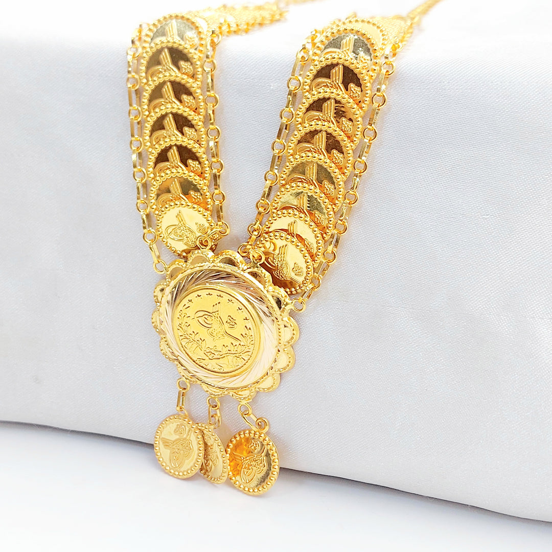 21K عقد رشادي قشرة-مجوهرات الشيخ سعيد-Saeed Jewelry 