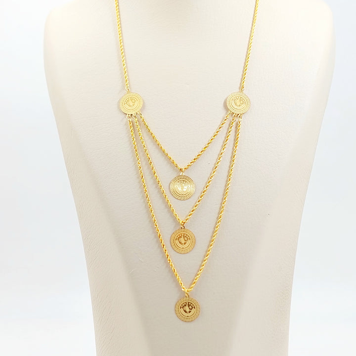 21K عقد رشادي قشرة-مجوهرات الشيخ سعيد-Saeed Jewelry 