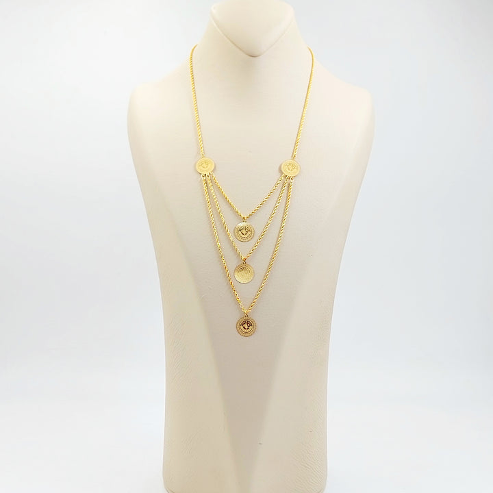 21K عقد رشادي قشرة-مجوهرات الشيخ سعيد-Saeed Jewelry 