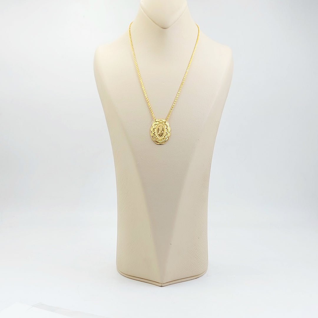 21K عقد اونصه قشرة-مجوهرات الشيخ سعيد-Saeed Jewelry 