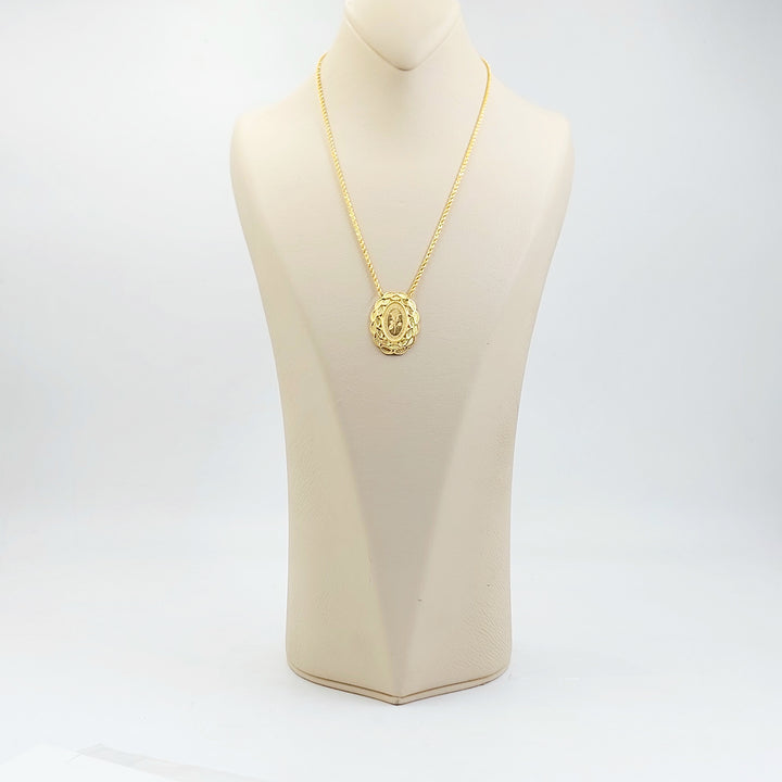 21K عقد اونصه قشرة-مجوهرات الشيخ سعيد-Saeed Jewelry 
