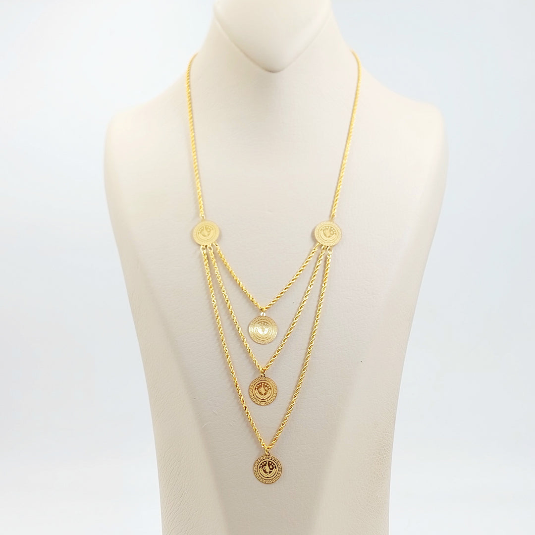 21K عقد رشادي قشرة-مجوهرات الشيخ سعيد-Saeed Jewelry 