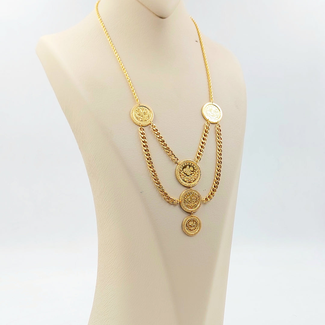 21K عقد رشادي قشرة-مجوهرات الشيخ سعيد-Saeed Jewelry 