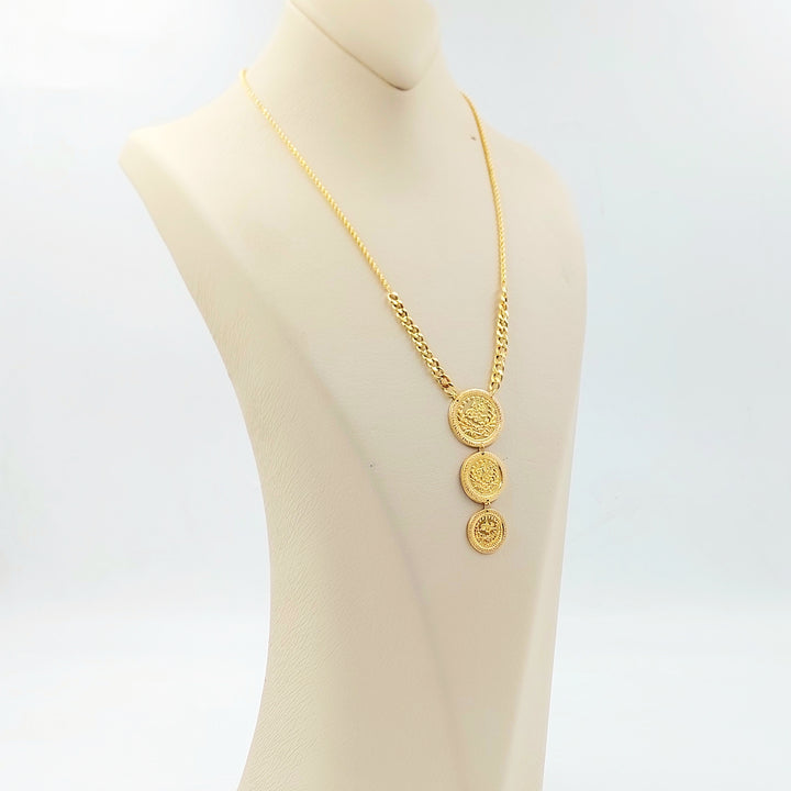 21K عقد رشادي قشرة-مجوهرات الشيخ سعيد-Saeed Jewelry 