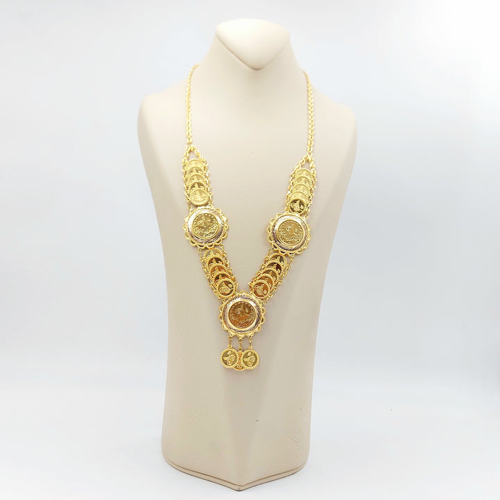 21K عقد رشادي قشرة-مجوهرات الشيخ سعيد-Saeed Jewelry 