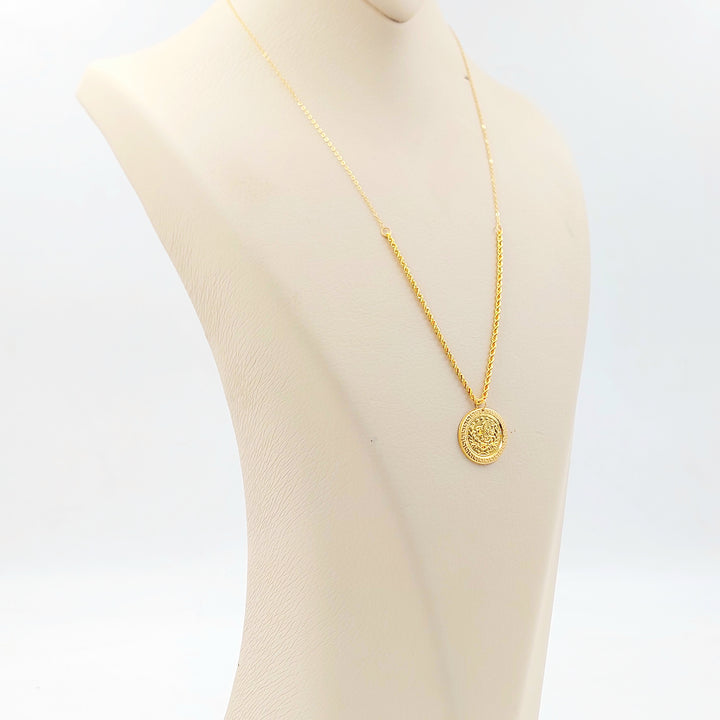 21K عقد رشادي قشرة-مجوهرات الشيخ سعيد-Saeed Jewelry 