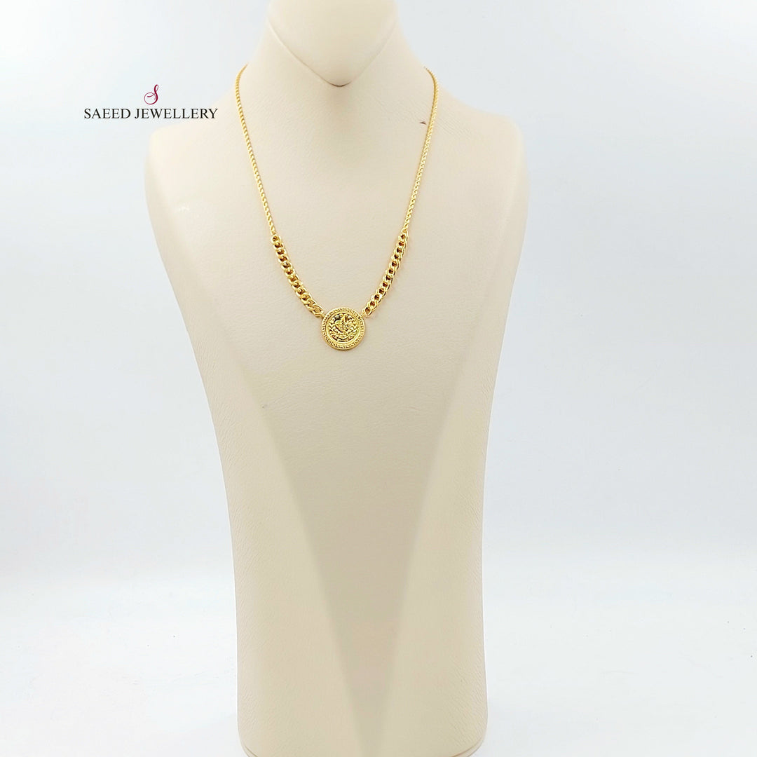 21K عقد رشادي قشرة-مجوهرات الشيخ سعيد-Saeed Jewelry 