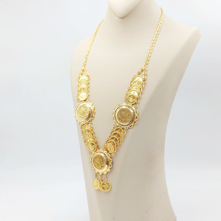21K عقد رشادي قشرة-مجوهرات الشيخ سعيد-Saeed Jewelry 