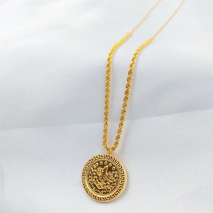 21K عقد رشادي قشرة-مجوهرات الشيخ سعيد-Saeed Jewelry 